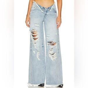 SER.O.YA Ollie Wide Leg Denim Pant 'Skylight'